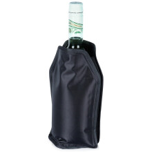 Housse isotherme noire pour bouteille, 22 cm