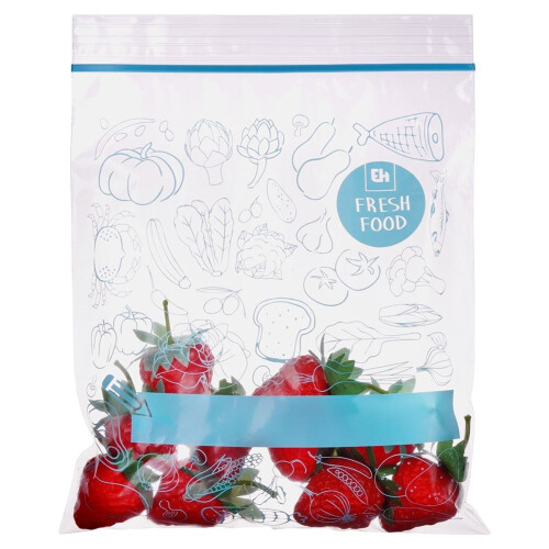 Plastikbeutel mit Verschluss, 1 Liter, 20er-Pack