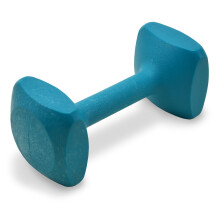 J&J Dog Supplies Obedience Retrieving Dumbbell with 3"""" Ends 3 1/2"""" Wide Bit and 15/16"""" Diameter Bit Teal Large