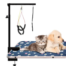 Urban Deco Dog Grooming Arm with Clamp Innovative Portable Two Grooming Arms - 41 inch Height Adjustable and Free Two No Sit Haunch Holder for Large a