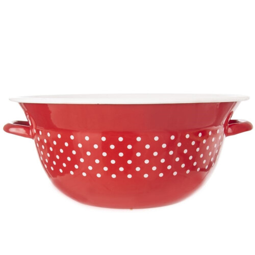 Große traditionelle Schüssel 9 l mit Griff im Retro-Stil 1