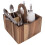 Support en bois pour couverts, sauces et épices 1
