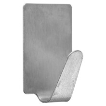 Rechteckiger selbstklebender Mini-Haken aus mattiertem Edelstahl