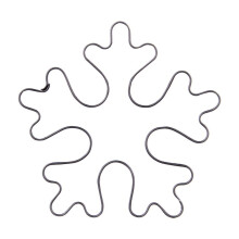Schneeflockenform aus Edelstahl für einzigartige Plätzchen und Lebkuchen