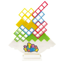 Fast Delivery 48 Pcs Tetra Tower Balance Stacking Blocks Game, Board Games For 2 Players Family Games, Parties, Travel, Kids
