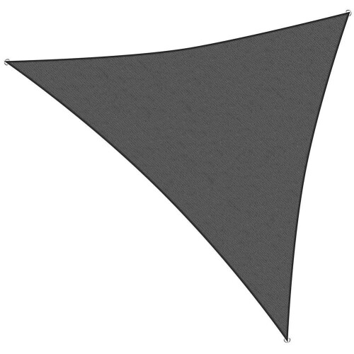 Ambiance ProGarden Tela de sombra triangular Gris oscuro 3,6x3,6x3,6 m