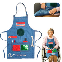 Fidget Apron for Elderly | Fidget Blanket for Dementia | Dementia Products for Elderly | Gift and Activities for Seniors with Alzheimer