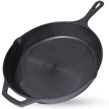 Gusseisenpfanne 30 cm für alle Küchen, Backöfen und offene Feuerstellen