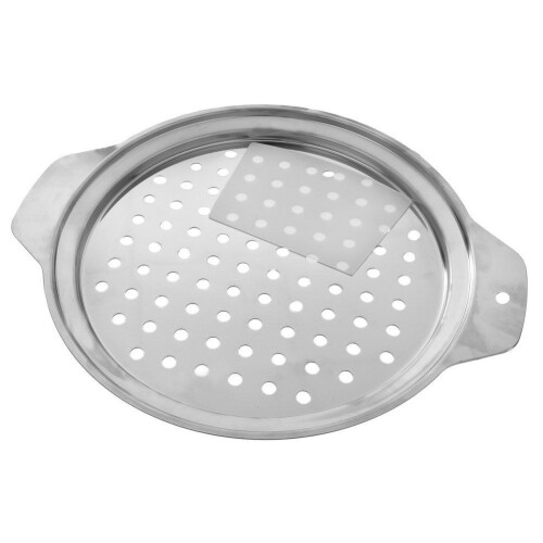 Edelstahlreibe mit Griff und Spatel für Knödel
