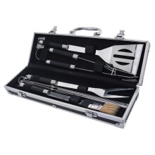 Grillset 9-teilig aus Edelstahl mit praktischer Tasche