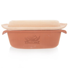 Glasierte Keramik-Brotform zum Backen aus Naturmaterial