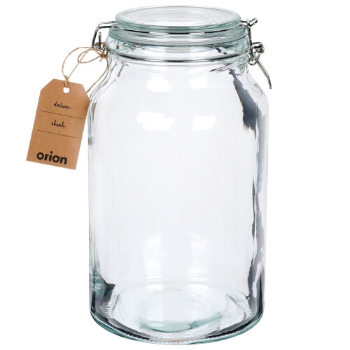 Dickes Glasgefäß mit dichtem Deckel und Gummidichtung 2