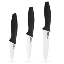 3er-Set Keramikmesser mit ergonomischen, rutschfesten Griffen
