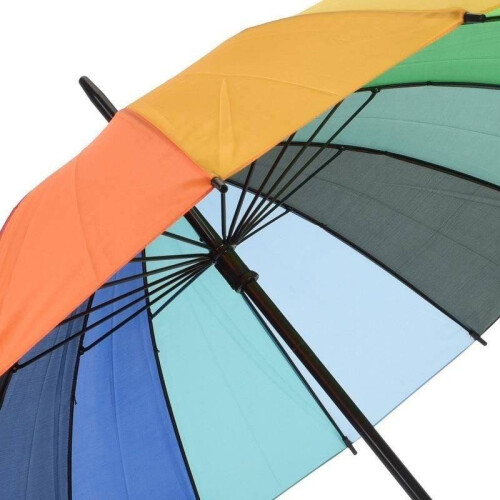 Robuster Regenschirm mit Regenbogen-Design für jedes Wetter 2