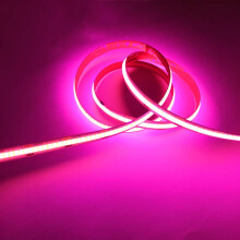 KD-tec 384Led/m 16.4ft COB Flexible LED Strip Light DC12V/24V Bendable Tape (24V Pink)