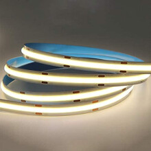KD-tec 16.4FT5M COB Flexible LED Strip Light DC12V24V 384ledsm Bendable Tape (24V Neutral White) LED-COB-384