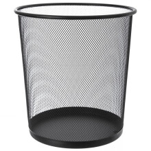 Schwarzer Metall-Mülleimer 6L für moderne Räume