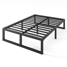 Yitong Angel 14 Inch Queen Bed Frame 3500 lbs Heavy Duty Metal Platform Steel Slats Support/No Box Spring Needed/Noise Free/Non-Slip/Easy Assembly