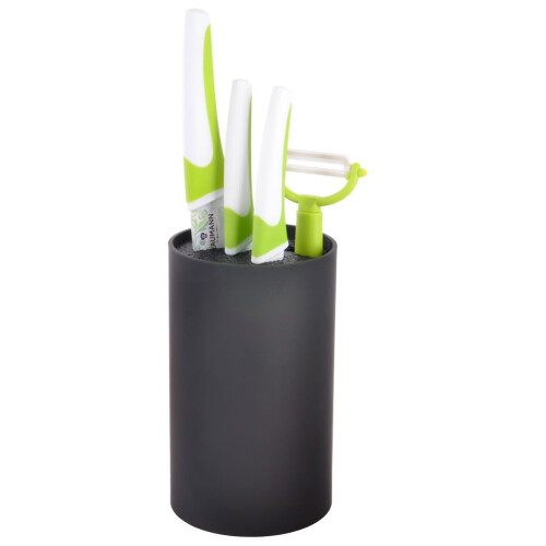 Stojak na noże czarny BLACK 18 cm 1
