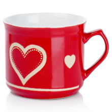 Große Keramiktasse mit Henkel für Kaffee und Tee