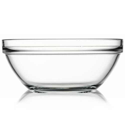 Große Servierschüssel aus Glas für Salate und Snacks 1