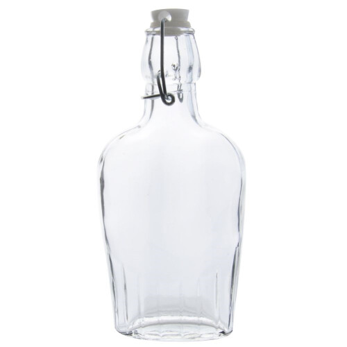 Kleine Glasflasche 180 ml mit dichtem Bügelverschluss