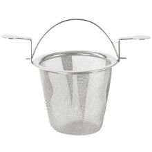 Edelstahlsieb für Tee und Kräuter - passend für Tasse, Glas und Kanne