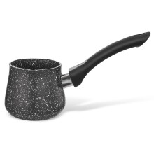 Granitbeschichtete Kanne mit Henkel und Ausguss für Kaffee und Milch