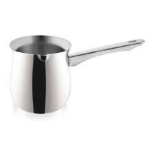 Türkische Kaffeekanne aus Edelstahl mit komfortablem Griff