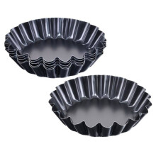 Set mit 6 Formen für Kuchen und Törtchen mit gewelltem Rand