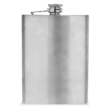 Edelstahl-Taschenflasche mit dichtem Schraubverschluss für Alkohol