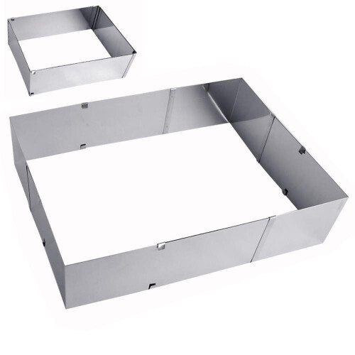 Verstellbare Backform, 24-46x20-38 cm, Edelstahl