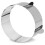 Verstellbare runde Backform aus Edelstahl 15,5-29,5 cm 3