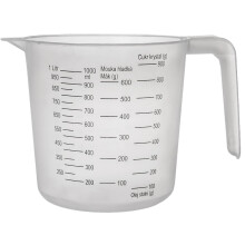 Messbecher mit Henkel und Ausguss für präzises Abmessen