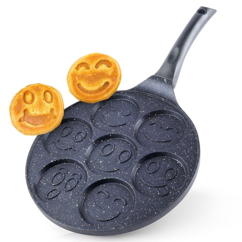 Granitpfanne mit 7 Formen - Pancakes & Eggs Perfect