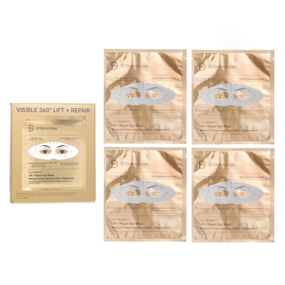 Dr Dennis Gross - Derminfusions Lift + Repair Eye Mask 593614 - 4Pcs