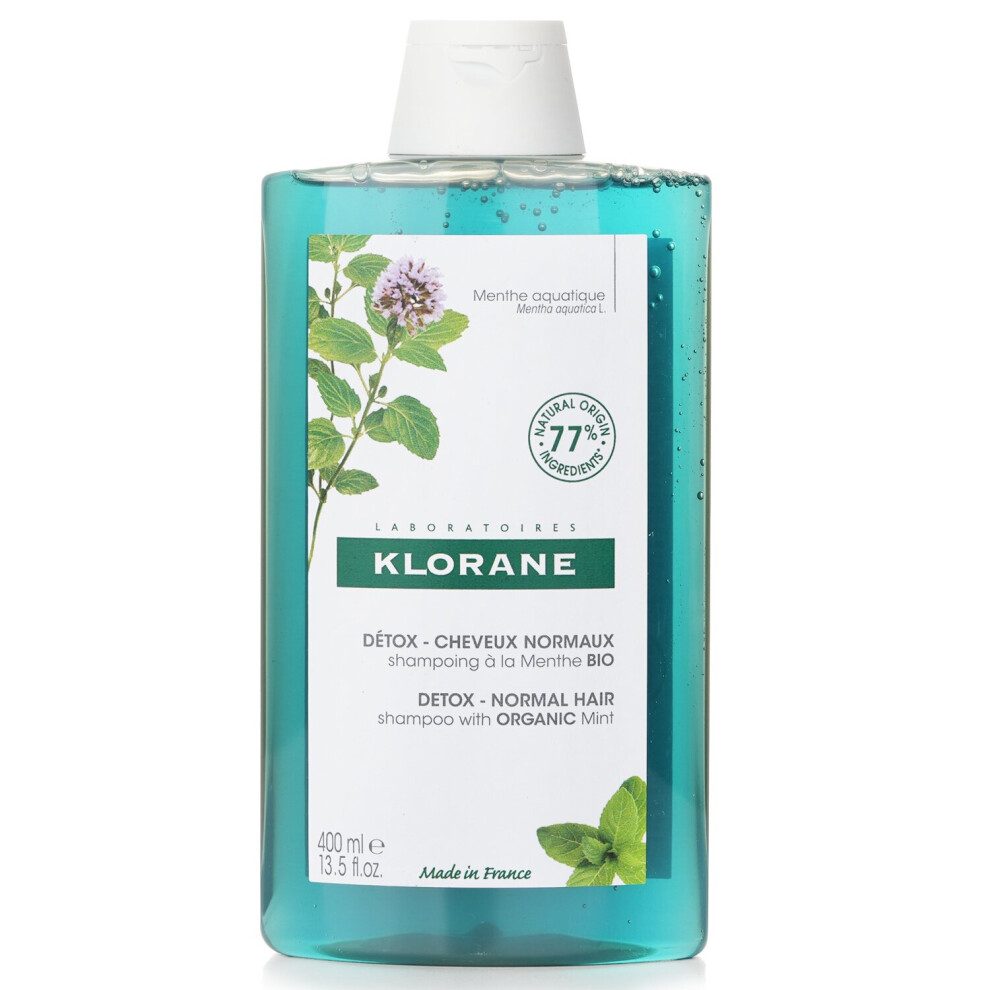 Klorane - Shampoo With Organic Mint (Detox Normal Hair) 144871 - 400ml/13.5oz