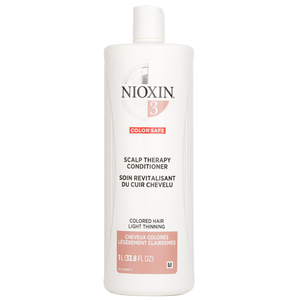 Nioxin - Density System 3 Scalp Therapy Conditioner (Colored Hair, Light Thinning, Color Safe) (Packaging Random Pick) 305387 - 1000ml/33.8oz