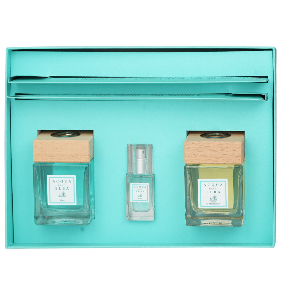 Acqua Dell'Elba - Scatola Regalo Home Scent Coffret:  Mare 100ml + Montecristo 100ml + Room Spray - Mare 15ml 535512 - 3pcs-image-OPC-PFSPWDP-NEW