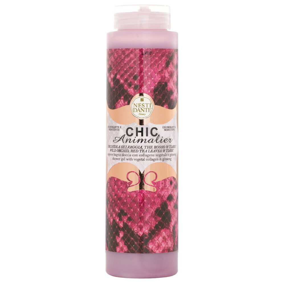 Nesti Dante - Chic Animalier Shower Gel - Wild Orchid, Red Tea Leaves & Tiare 4003886 - 300ml/10.2oz