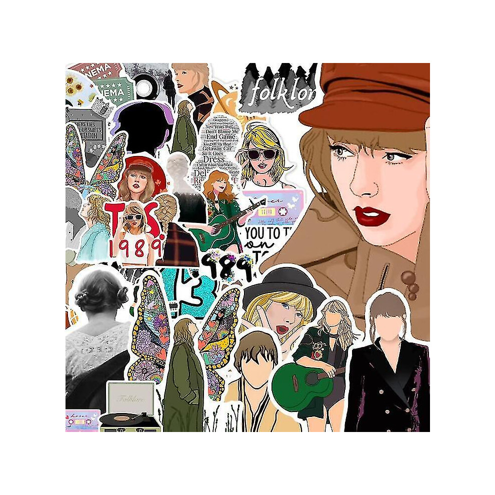 (Type 1) 50pcs Taylor Swift Stickers Graffiti Stickers