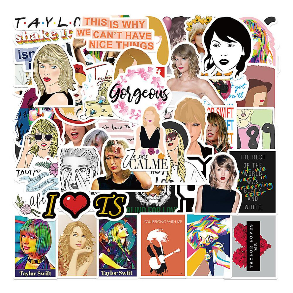 (Type 2) 50pcs Taylor Swift Stickers Graffiti Stickers