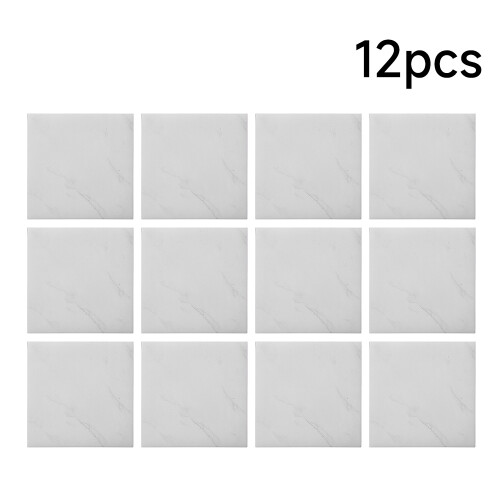 Living And Home 12Pcs Marble Effect PVC Self Adhesive Floor Tiles 2
