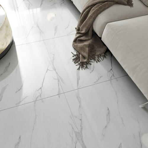 Living And Home 12Pcs Marble Effect PVC Self Adhesive Floor Tiles 1