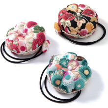 Pin Cushions Wrist Needle Cushions Flower Pattern Sewing Needle Cushion For Sewing Embroidery 3 Pieces