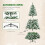 Homcom HOMCOM 6FT Artificial Christmas Tree Xmas Indoor Decoration, Automatic Open 6