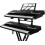 Universal Double Keyboard Stand - Second Tier Electronic Organ Holder Rack 1