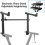 Universal Double Keyboard Stand - Second Tier Electronic Organ Holder Rack 5
