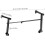 Universal Double Keyboard Stand - Second Tier Electronic Organ Holder Rack 2