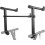 Universal Double Keyboard Stand - Second Tier Electronic Organ Holder Rack 4